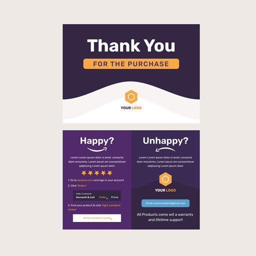 Example thank you page